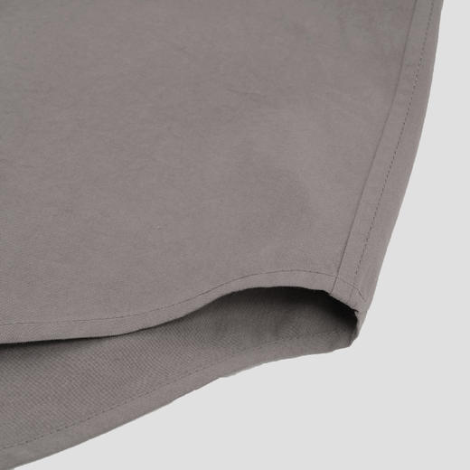 ROMI STUDIO“Cozy Design”100%棉立领简约知性褐灰衬衣 23AWT1311 商品图3