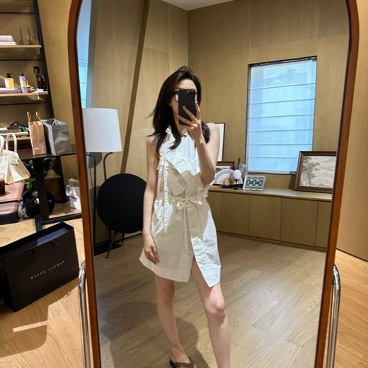 ROMI STUDIO“随性优雅”100%棉立裁工装口袋抽绳背心连衣裙D3796 商品图0