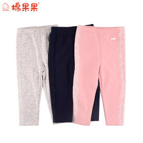 棉果果冬季女童南极绒专柜同款三色加绒长裤M422206218632