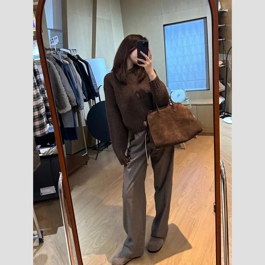 ROMI STUDIO“秋冬美拉德” 绵羊毛混纺腔调穿搭粗针织毛衣23AWM498 商品图3