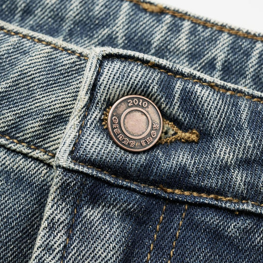 ROMI STUDIO“Classic Retro”牛仔棉微弹水洗猫须牛仔裤 23AWN1459 商品图2