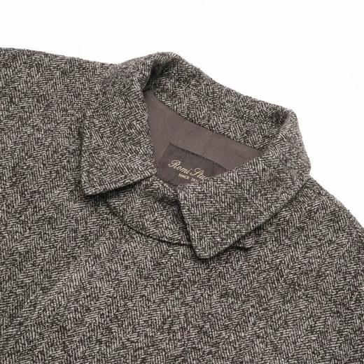 ROMI STUDIO"quiet luxury“腔调穿搭混纺人字纹大衣外套 23AWW739 商品图1