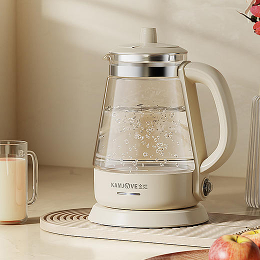 金灶T-715玻璃烧水壶奶油风家用电水壶开水壶泡茶专用电热煮水壶 商品图0