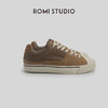 ROMI STUDIO小众简约 百搭皮质帆布撞色拼接饼干休闲鞋 S3537 商品缩略图4