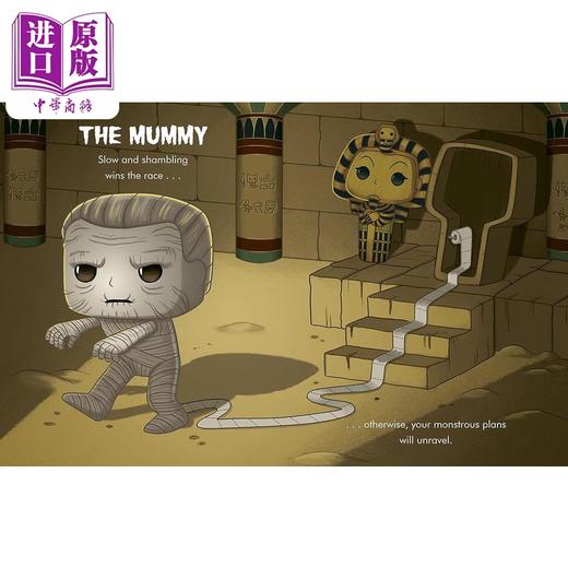 【中商原版】小金书 大眼仔系列 环球怪物Little Golden Book Funko Pop Universal Monsters 英文原版 卡通动画 精装亲子读物 商品图3