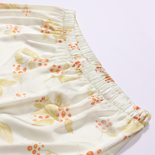 都市丽人睡衣好睡好眠长袖家居服冰雪丝提花薄女士丝质套装LHT1S6 商品图11