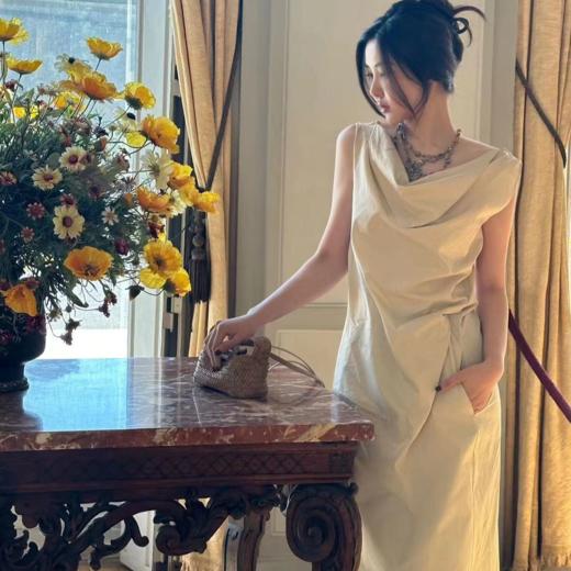 ROMI STUDIO轻礼服系列” 125g高支高密棉时尚气质三穿连衣裙D3510 商品图1