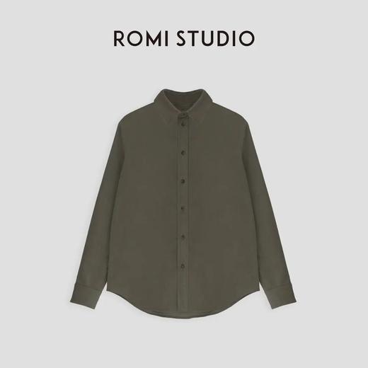 ROMI STUDIO“quiet luxury”腔调穿搭极细灯芯绒复古衬衣 23AWT719 商品图1