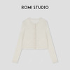 ROMI STUDIO“松弛高知”100%绵羊毛细腻轻薄圆领针织开衫24SSF158 商品缩略图2