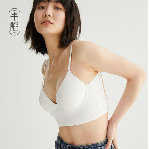 半醒it girl抹胸吊带性感背心文胸轻薄防下垂内搭外穿高弹美背胸罩 商品图3