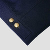 ROMI STUDIO“复古秋冬”羊毛混纺金扣工装夹克藏蓝色外套 23AWW048 商品缩略图3