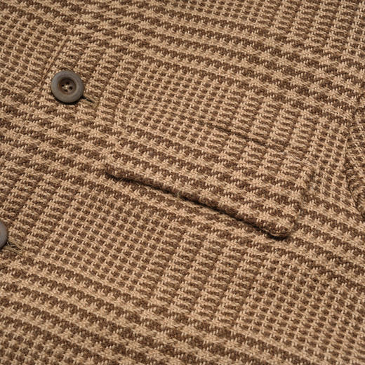 ROMI STUDIO“old money”精纺羊毛短款立领格纹夹克外套23AWW529 商品图1