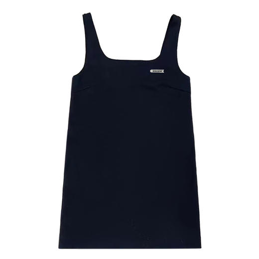 CryingCenter 黑色方领简约针织背心A字连衣裙短裙 哭喊中心 商品图3