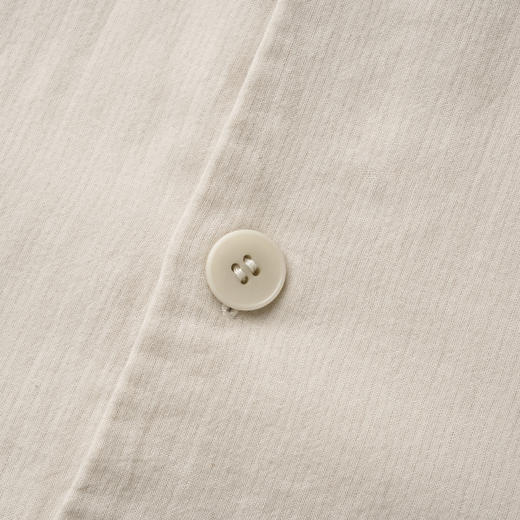 ROMI STUDIO“法式优雅”100%棉肤感袖口做旧褶皱圆领衬衣24SST035 商品图3