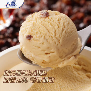 八喜 冰淇淋 雪糕 冰激凌 生牛乳 朗姆口味550g*1桶 家庭装 桶装 商品图0