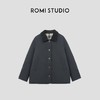 ROMI STUDIO“两面穿”90白鹅绒腔调穿搭拼反绒皮羽绒外套23AWW1047 商品缩略图0
