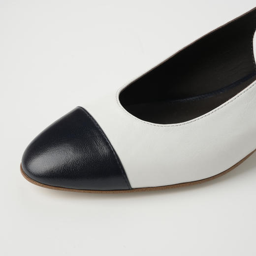 ROMI STUDIO“优雅经典”软黄金小羊皮拼色系带玛丽珍凉鞋24SSS062 商品图2