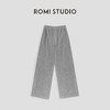 ROMI STUDIO“松弛高知”高腰宽松休闲直筒燕麦阔腿卫裤23AWK559 商品缩略图1