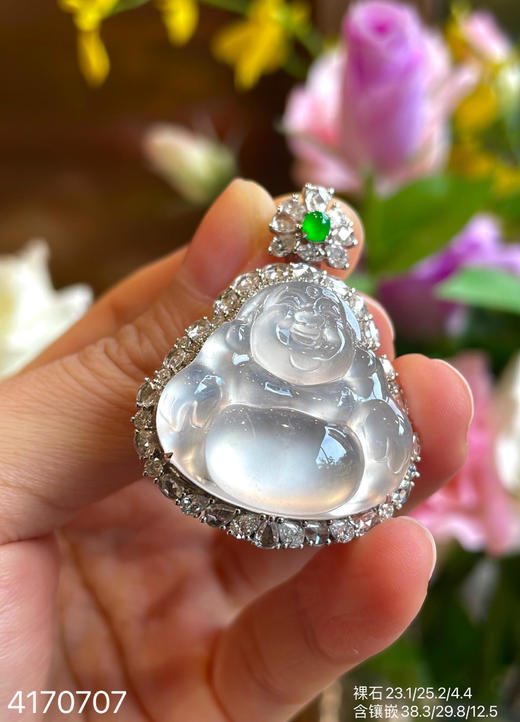 玻璃种佛公吊坠    99999【4170707】 商品图0