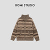 ROMI STUDIO“美式复古”腔调穿搭绵羊毛混纺拉链针织开衫23AWM1166 商品缩略图0