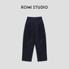 ROMI STUDIO“禅意静奢”100%棉高腰廓形简约亲肤百搭长裤23AWK1108 商品缩略图0