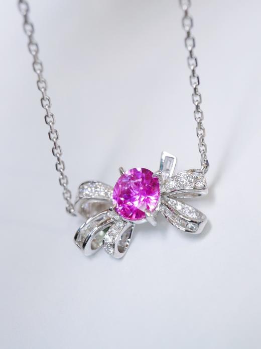 1.12ct 4.15g 蓝宝石项链 商品图3