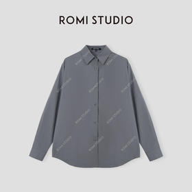 ROMI STUDIO “胶囊衣橱” 100%棉肤感透气宽松翻领衬衣 24SST494(现货)