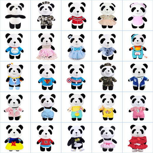 多尺寸换装公仔 衣服可单买  送纸袋 商品图0