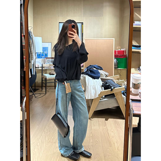 ROMI STUDIO“法式优雅" 21S双股亚麻混纺透气针织罩衫 24SSM216 商品图4