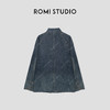 ROMI STUDIO“美式复古”牛仔棉酵石磨漂洗炒盐多口袋衬衣431W5002 商品缩略图1