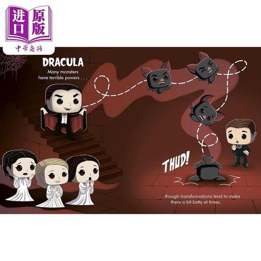 【中商原版】小金书 大眼仔系列 环球怪物Little Golden Book Funko Pop Universal Monsters 英文原版 卡通动画 精装亲子读物 商品图1