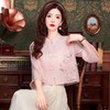 新中式国风，绣花衬衫长袖上衣KQL-624T1314 商品缩略图0