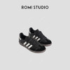 ROMI STUDIO“美式复古”牛反绒拼羊皮撞色耐磨平底德训鞋407L4032 商品缩略图0