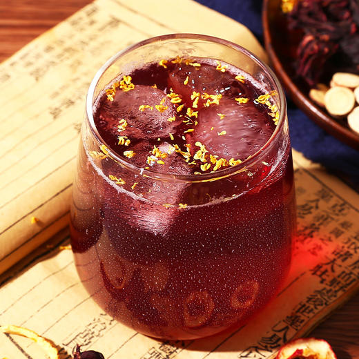 【消暑解渴！酸酸甜甜好滋味】酸梅汤原料包乌梅汤古法自制乌梅酸梅汁饮料茶包老北京桂花酸梅汤，健康卫生 一次一包熬煮便捷，无需过滤。ry 商品图1