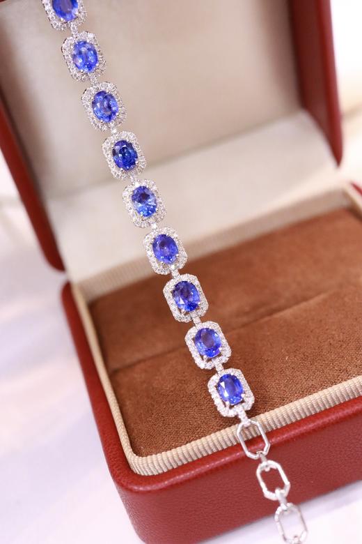 4.69ct 蓝宝石手链 商品图0