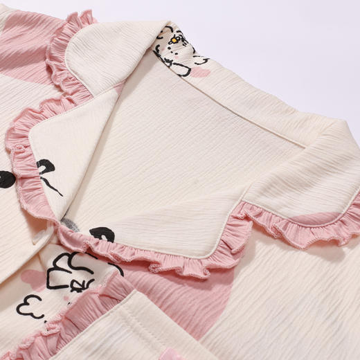 都市丽人睡衣超值精选长袖家居服泡泡绵薄女士棉质套装LHT1X1 商品图4