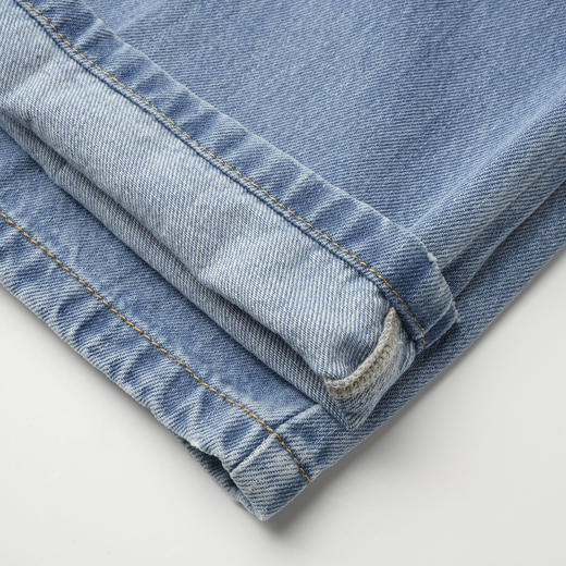 ROMI STUDIO“冰感牛仔”100棉纹理感洗水宽松直筒牛仔裤24SSF134 商品图3