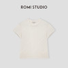 ROMI STUDIO“Cozy Design”羊 毛莫代尔新疆棉混纺短袖T恤24SST219 商品缩略图0