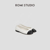 ROMI STUDIO“香榭丽舍”全羊皮低跟拼色圆头蝴蝶结芭蕾鞋 24SSS139 商品缩略图5
