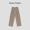 ROMI STUDIO“简约贵妇裤” 50%羊毛高腰倒褶直筒毛呢西裤 23AWK136 商品缩略图0