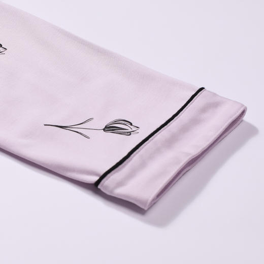 都市丽人睡衣生活家居长袖家居服RC50/50双面薄女士棉质套装LHT1M4 商品图6