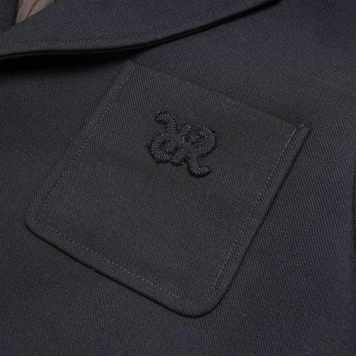ROMI STUDIO“quiet+luxury”精纺羊毛刺绣藏青色西装外套23AWW668 商品图3