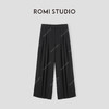 ROMI STUDIO“棕标甄选”220G天 丝棉斜纹洗水阔腿休闲裤24SSK156 商品缩略图0
