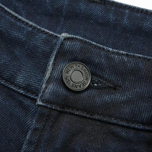 ROMI STUDIO“随性丹宁”高比例棉水洗做旧弹力深蓝牛仔裤23AWN1199 商品图2