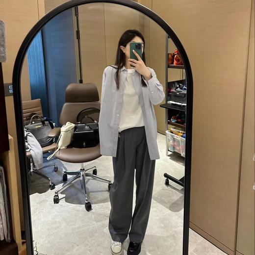 ROMI STUDIO“轻盈利落”百搭高腰垂坠感亲肤柔软直筒阔腿西裤k3032 商品图2