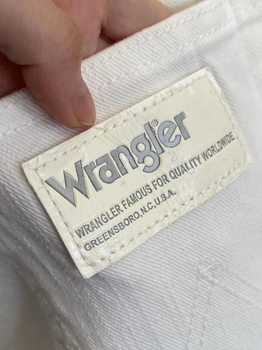 Wrangler 威格 白色弹力牛仔裤 商品图11