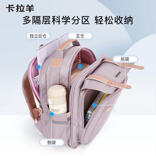 【代发】预售5天左右发 卡拉羊减负轻盈云朵书包 商品图7