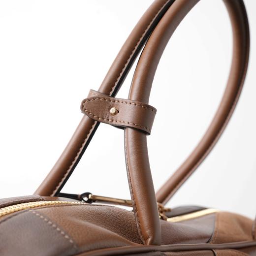 ROMI STUDIO “复古街头” 头层牛皮拼接复古大容量公文包 24SSB261 商品图2