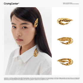CryingCenter 金虾胸针 金虾发夹配饰发饰 哭喊中心