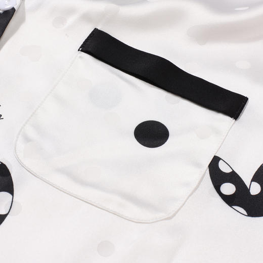 都市丽人睡衣好睡好眠长袖家居服色丁提花薄女士丝质套装LHT1R4 商品图8